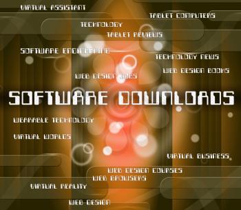 Software Downloads Indicating Www Word And Downloaded