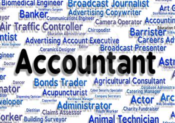 Accountant Job Showing Balancing The Books And Book Keeper