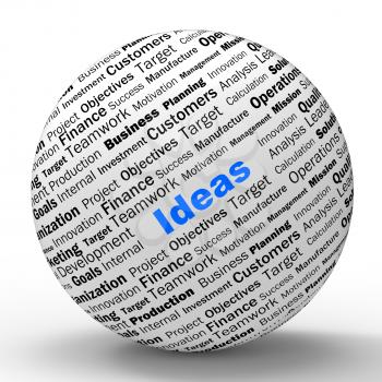 Ideas Sphere Definition Shows Creativity Conception And Innovation