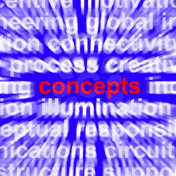 Concepts Word Representing New Ideas And Creative Thoughts