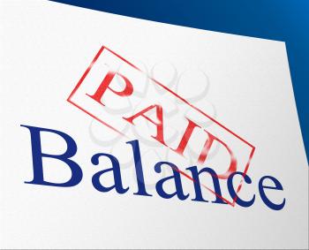 Balance Paid Showing Equal Value And Equality