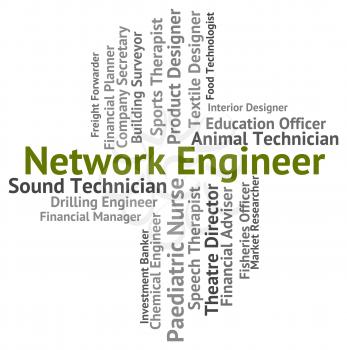 Network Engineer Representing Global Communications And Computer