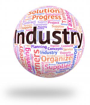 Industry Word Showing Wordclouds Words And Industrialized