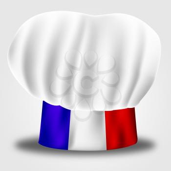 France Chef Representing Cooking In Kitchen And Preparing Food