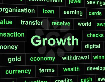 Growth Finances Meaning Rise Increase And Earnings