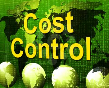 Cost Control Showing Accounts Costs And Balance