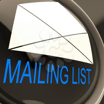 Mailing List Envelope Meaning Contacts Or Email Database