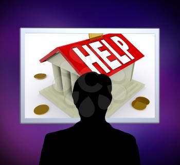 Help on House Or Money Box Man Meaning Loan Assistance