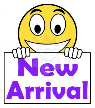 New Arrival On Sign Showing Latest Products Collection