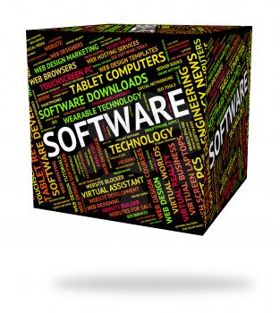 Software Word Representing Softwares Programming And Internet