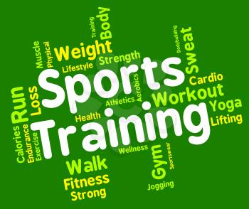 Sports Training Meaning Working Out And Athletic 