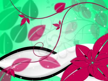 Background Floral Meaning Design Blooming And Petals