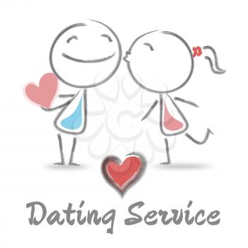 Dating Service Indicating Finding Love And Affection
