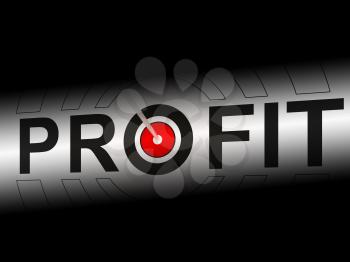 Profit Showing Earning Income And Investment Return