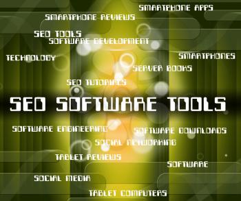 Seo Software Tools Showing Engine Optimization And Internet