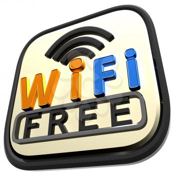 Orange Wifi Free Internet Showing Wireless Connecting Service
