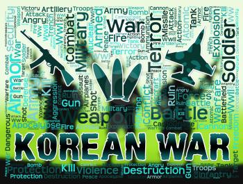 Korean War Indicating Military Action In Korea