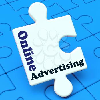 Online Advertising Showing Traffic Building Website Promotions And Adverts