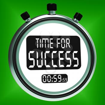 Time For Success Message Meaning Victory And Winning