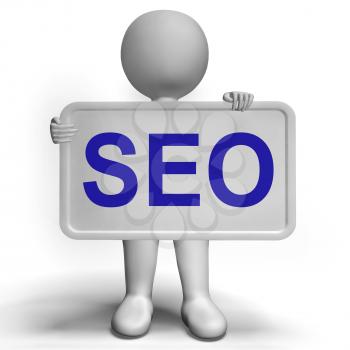Seo Sign Showing Internet Optimization And Promotion