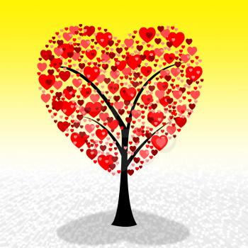 Hearts Tree Meaning Valentine's Day And Lovers