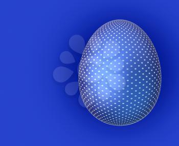 Easter Egg Meaning Blue Blank And Copyspace