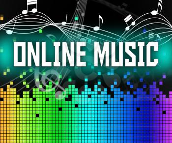 Online Music Indicating World Wide Web And Web Site