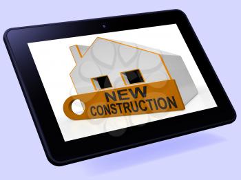 New Construction House Tablet Meaning Brand New Home Or Building