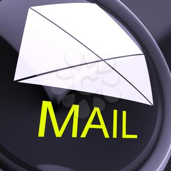Mail Envelope Showing Sending And Receiving Message Or Goods
