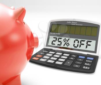 Twenty-Five Percent Off Calculator Meaning 25 Savings