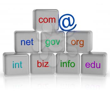 Com Net Org Blocks Showing Internet Or Web Sites