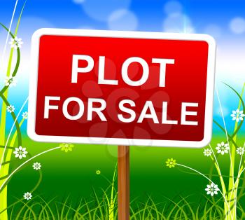 Plot For Sale Showing Real Estate Agent And Property