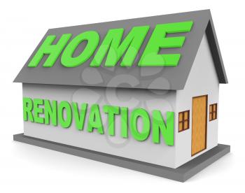 Home Renovation Meaning Improving Real Estate 3d Rendering