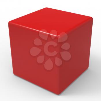 Blank Red Dice Showing Copyspace Cube Or Box