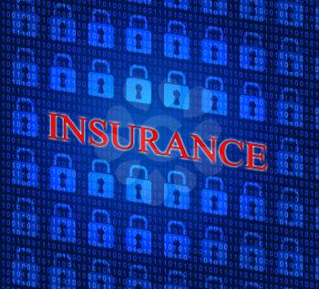 Online Insurance Showing World Wide Web And Website