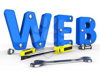 Web Tools Representing Application Shareware And Network