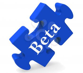 Beta Puzzle Showing Demo Software Or Development