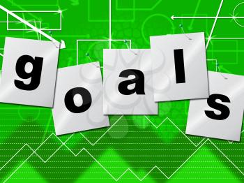 Targets Goals Representing Aiming Inspiration And Objectives