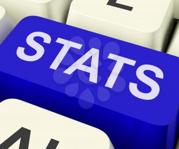 Stats Key Showing Statistics Report Or Analysis
