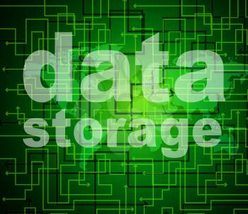 Data Storage Meaning Hard Drive And Information