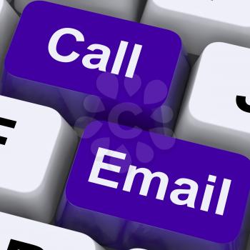 Email And Call Keys For Communications Online