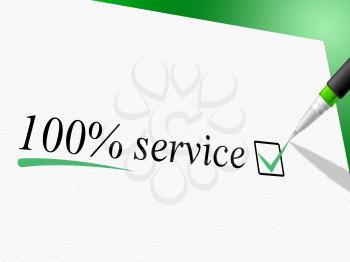 Hundred Percent Service Meaning Help Desk And Services