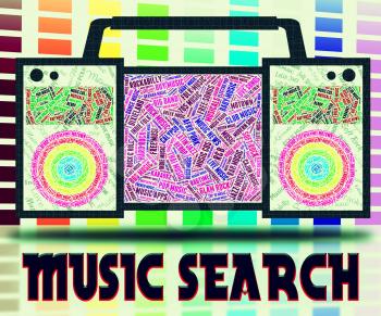 Music Search Meaning Gathering Data And Melodies