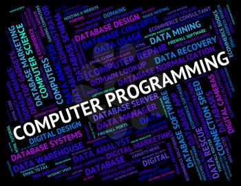 Computer Programming Showing Software Design And Programmer
