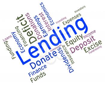 Lending Word Indicating Borrowing Text And Loans 