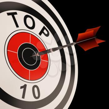 Top Ten Target Showing Best Selected Achievement Result