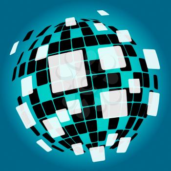 Modern Disco Ball Background Meaning Nightlife Or Discos