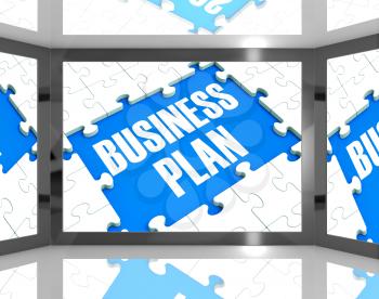 Business Plan On Screen Shows Marketing Strategies And Planning Solutions
