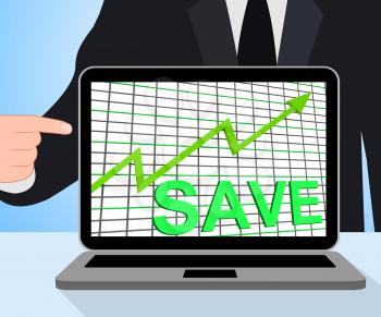Save Chart Graph Displaying Increasing Savings Investment