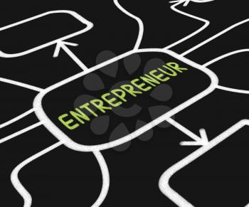 Entrepreneur Diagram Meaning Starting Business Or Venture